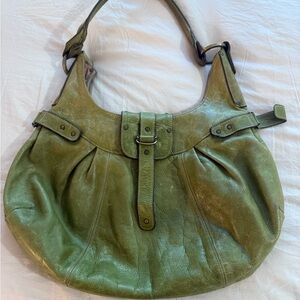 Green Leather Hobo Bag